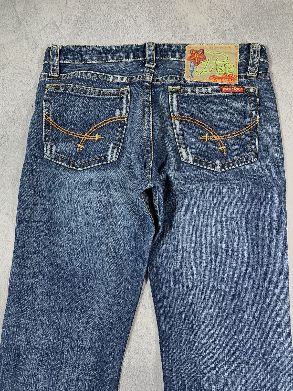 Vintage Vintage Y2K Japanese low rise bootcut faded denim jeans 30 Size 30" / US 8 / IT 44 - 2 Thumbnail