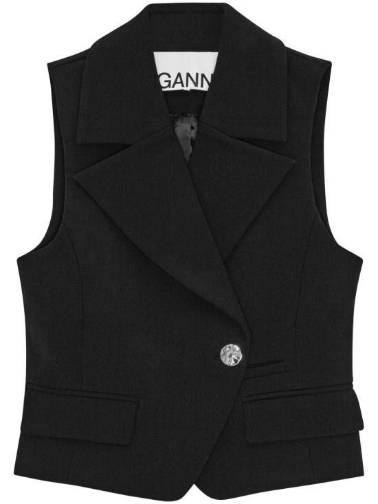 Ganni GANNI Women Sweater W0243 099 Black Size S / US 4 / IT 40 - 1 Thumbnail