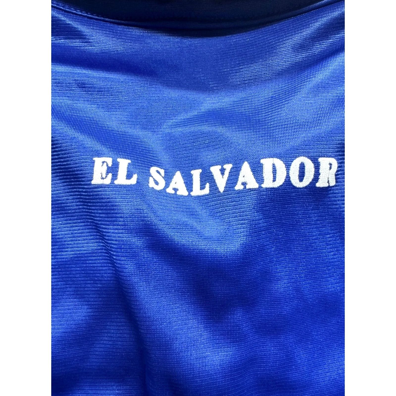 Vintage VINTAGE Men’s El Salvador Sport Jacket Windbreaker Large Blue Mens Size US L / EU 52-54 / 3 - 6 Thumbnail