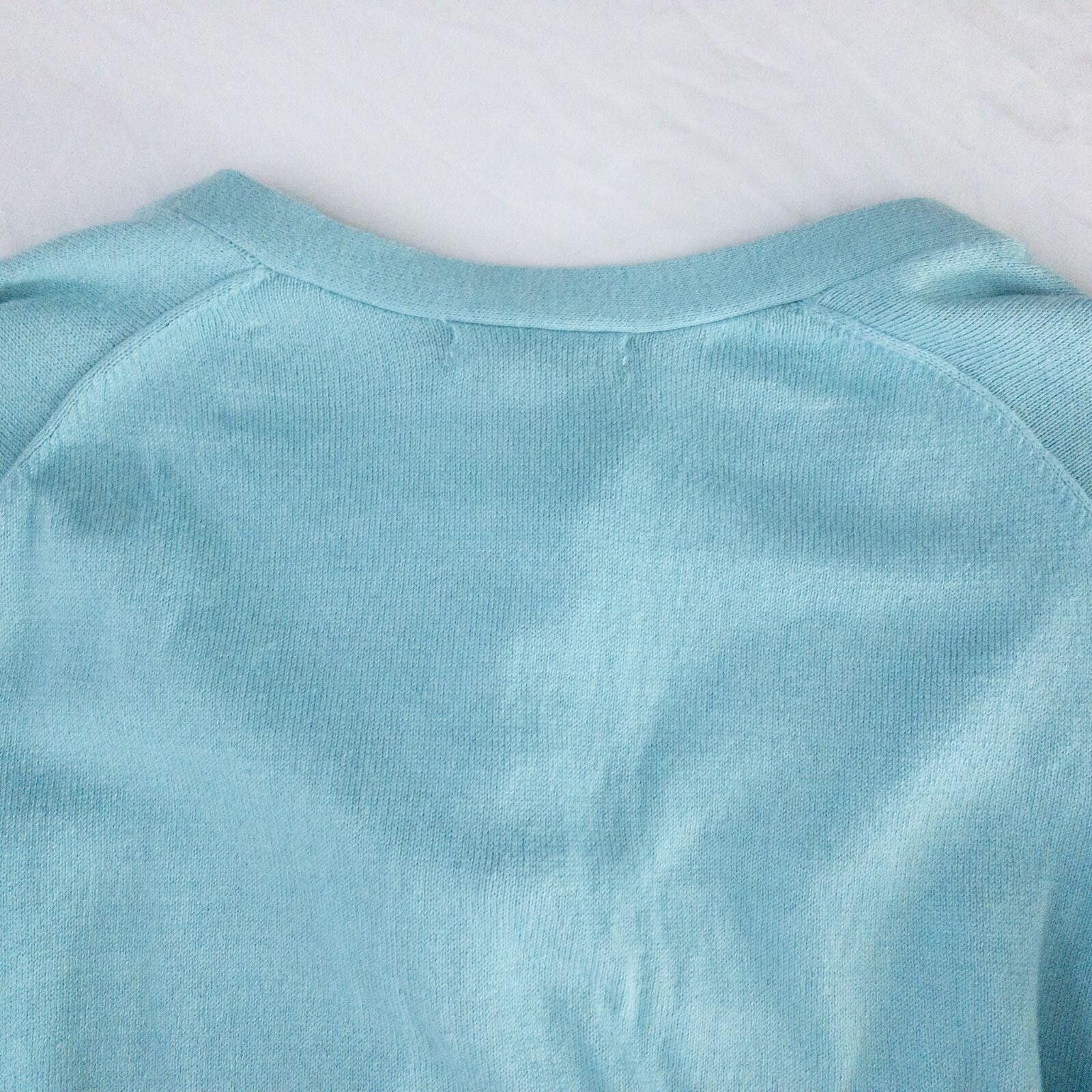 Lands' End Lands End Marine Blue Solid Cardigan Womens Large Size L / US 10 / IT 46 - 8 Thumbnail