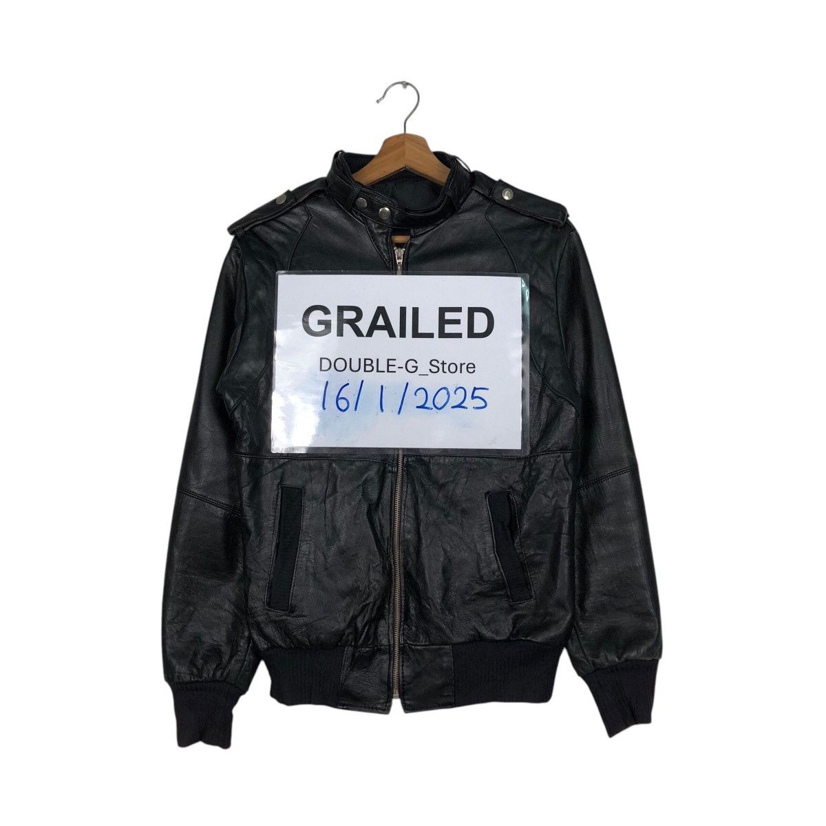 Japanese Brand 📌Vintage Genuine Leather Jacket Unknown Brand Issey Miyake Size US M / EU 48-50 / 2 - 1 Thumbnail