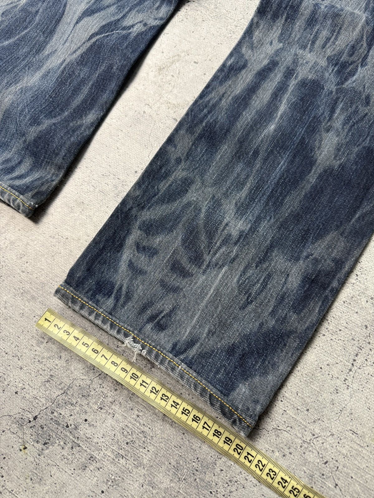 Japanese Brand Jeans Vintage Levi’s Faded distressed y2k pants Size US 31 - 8 Thumbnail