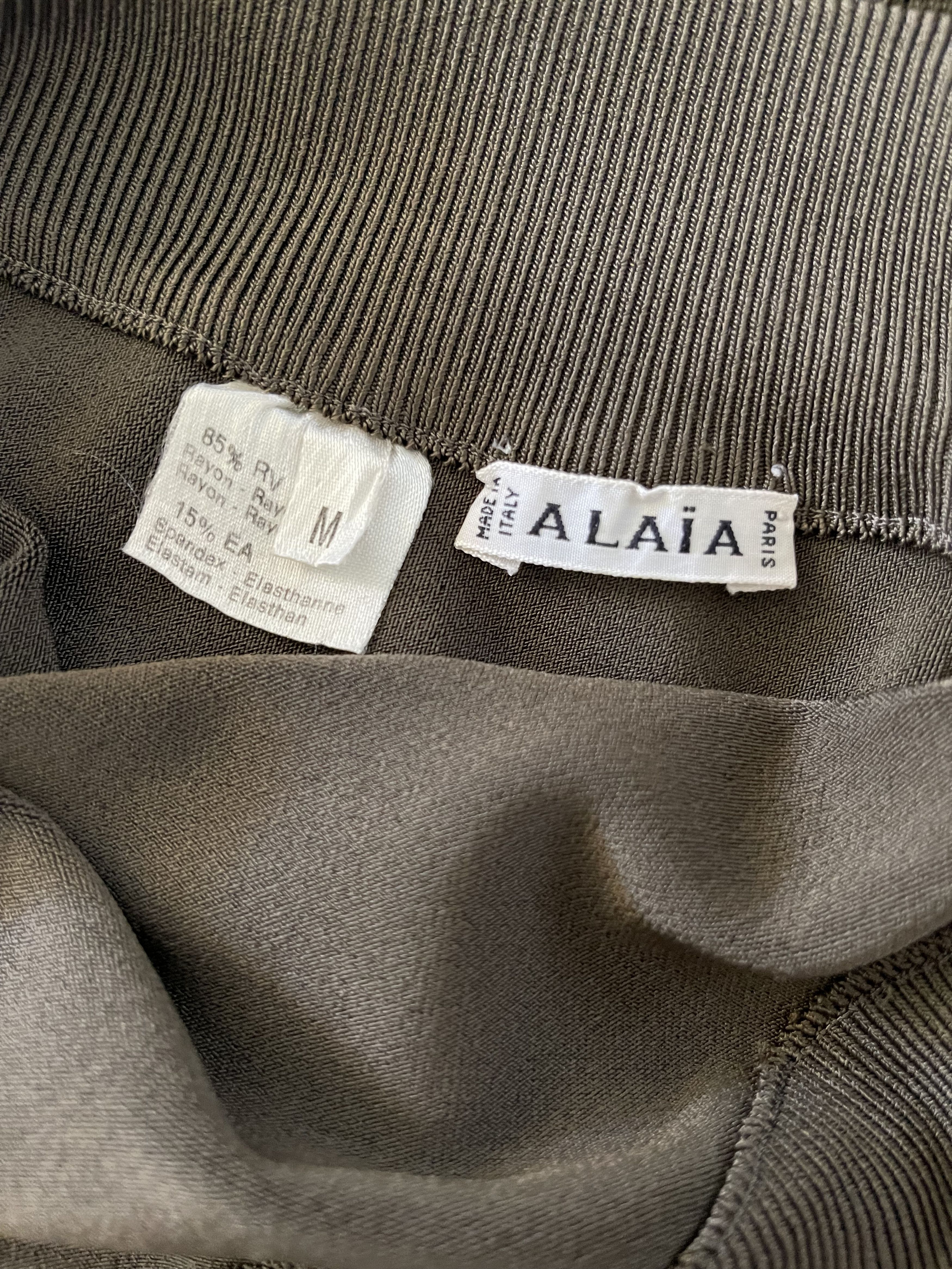 Alaia 1990 Alaïa Cling Dress with Pleated Hem in Rare Colourway Size S / US 4 / IT 40 - 3 Thumbnail