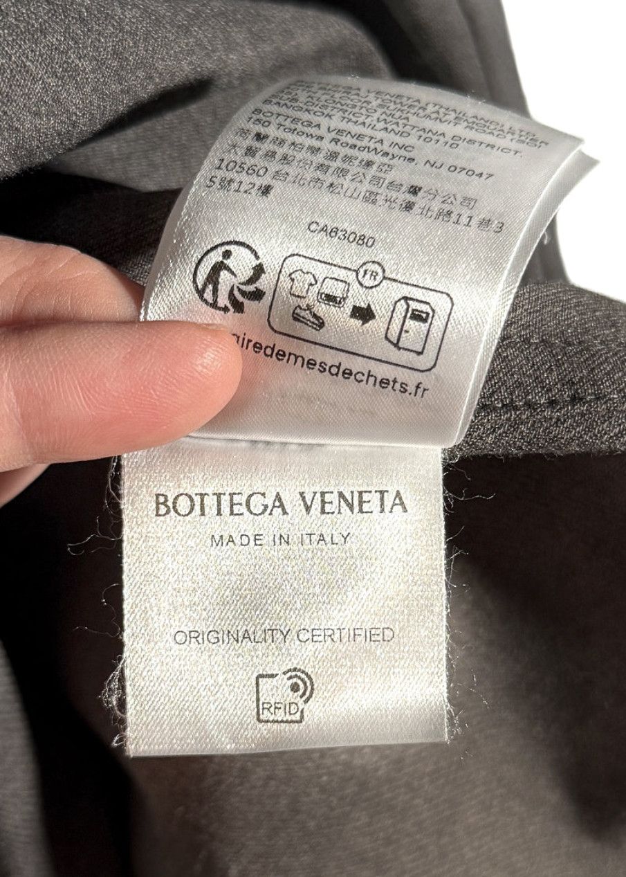 Bottega Veneta Bottega Veneta Grey Wool Serge Buttoned Shirt Size XL / US 12-14 / IT 48-50 - 8 Thumbnail