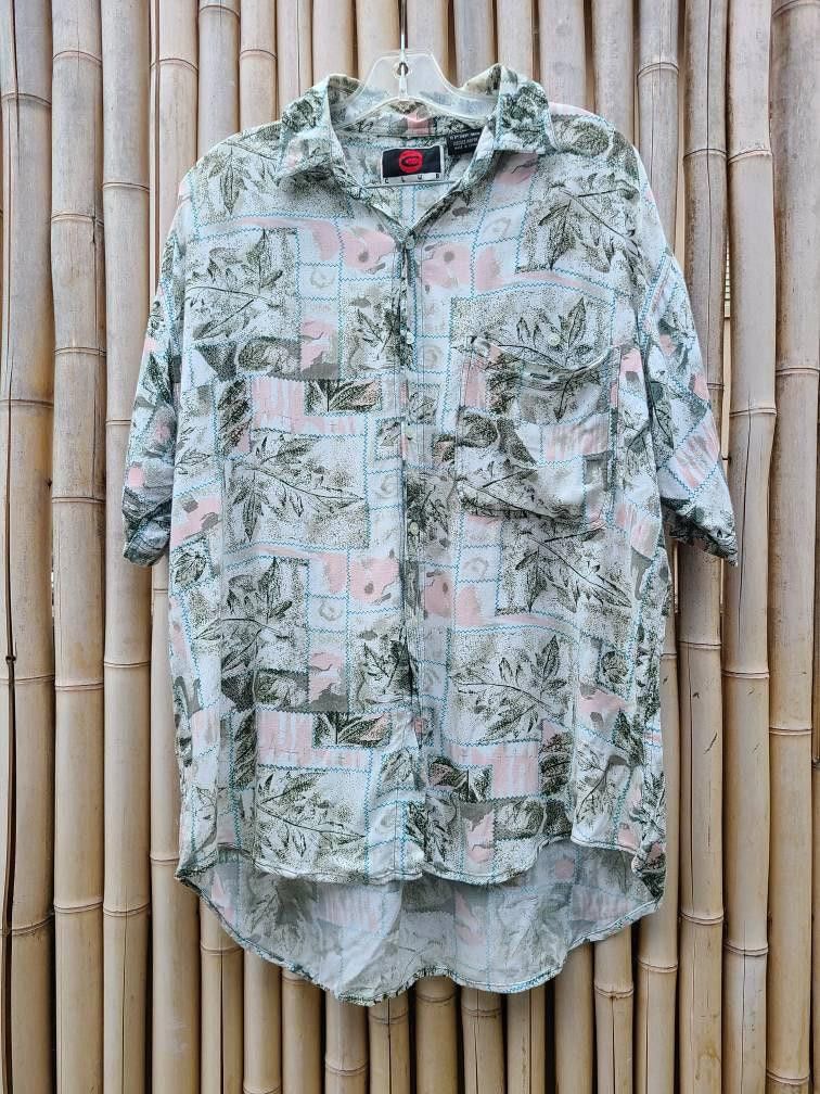 Designer Vintage Button Down Collared Shirt Medium Hawaiian 90's Size US M / EU 48-50 / 2 - 4 Thumbnail