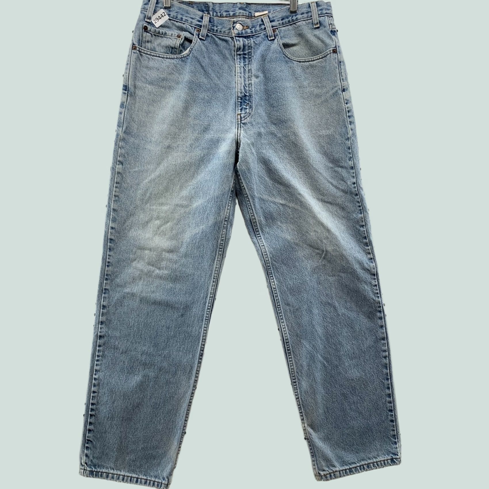 Levi's VINTAGE Levi's Jeans Mens Light Wash Relaxed Straight Denim Size 36X32 Y2K Size US 36 / EU 52 - 1 Thumbnail