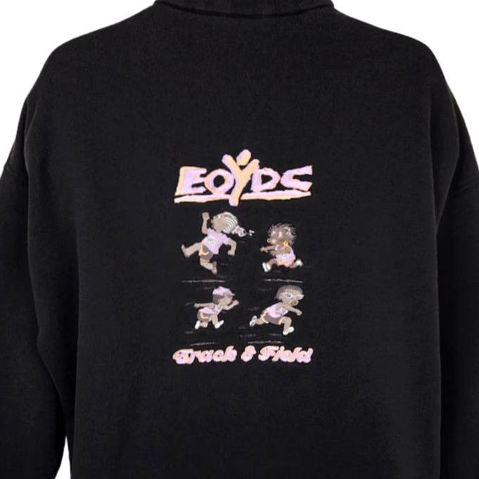 Lee VINTAGE Lee Oakland Track & Field Sweatshirt Mens XL Black Mock Neck Sweatshirt Size US XL / EU 56 / 4 - 2 Thumbnail