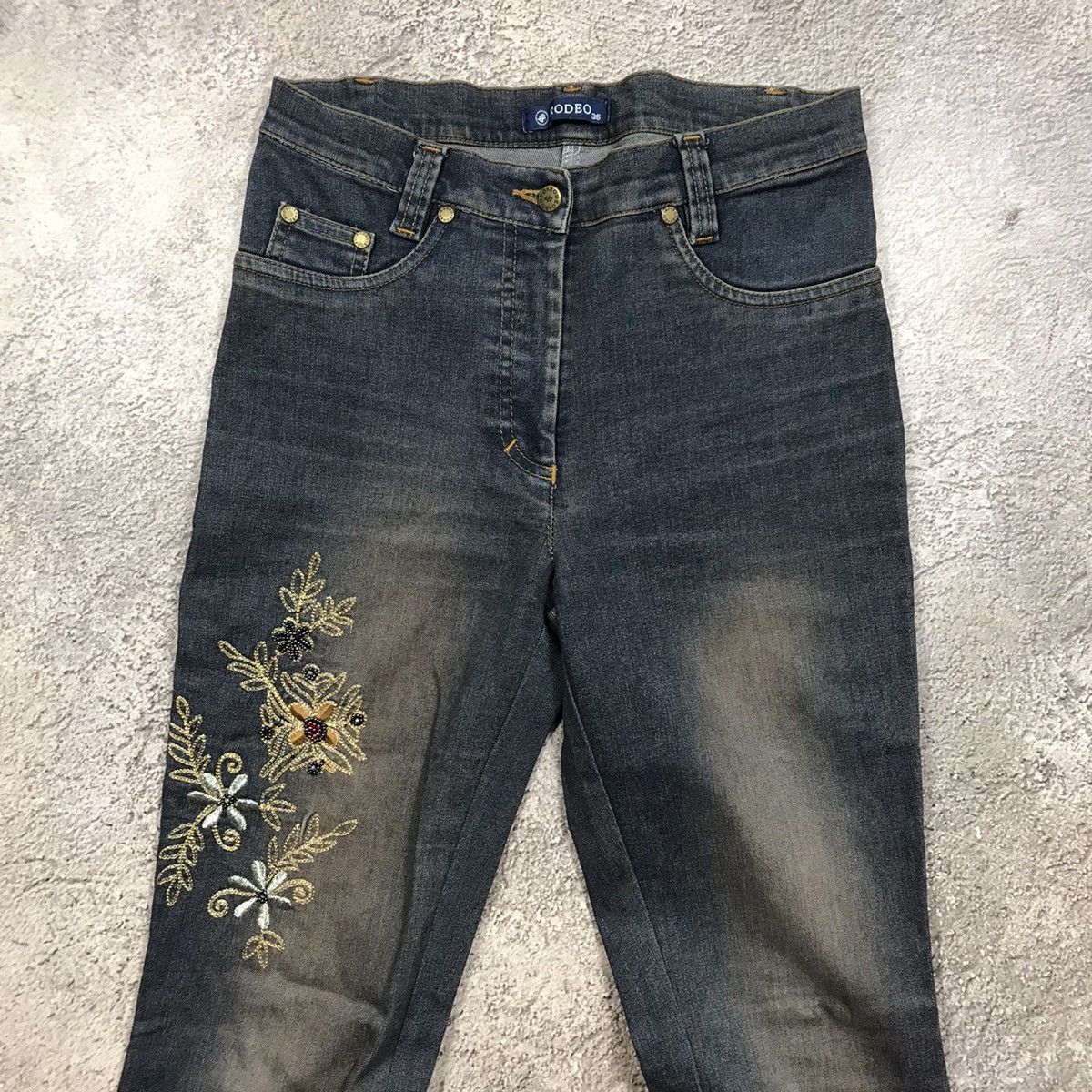 Japanese Brand vintage Faded Jeans japan distressed denim spring pants 90s Size 26" / US 2 / IT 38 - 3 Thumbnail