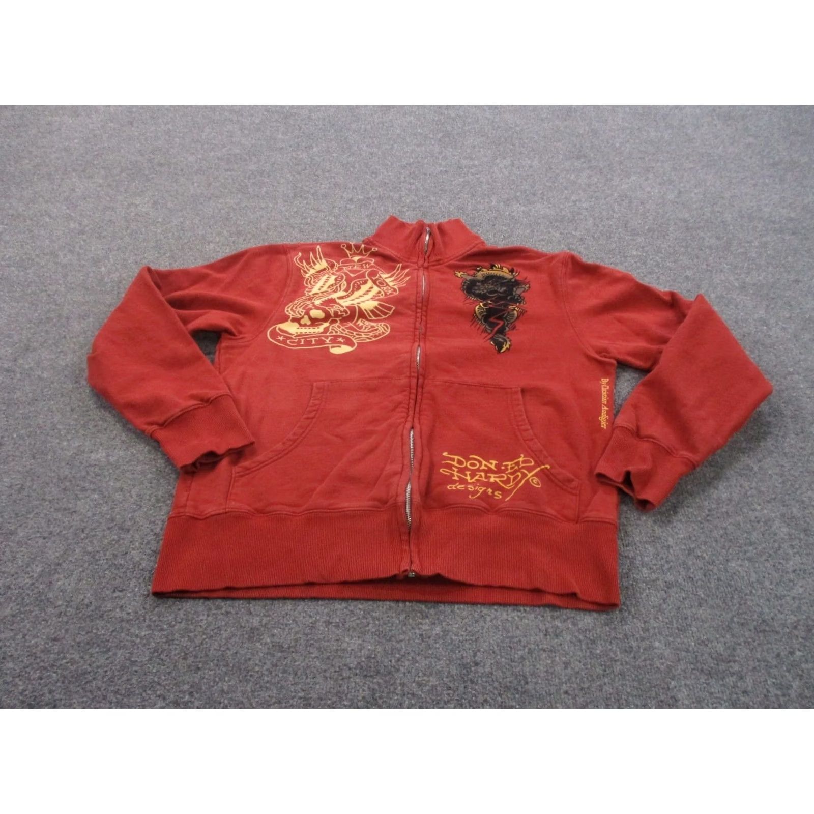 Ed Hardy Ed Hardy Jacket Womens XL Red Grunge Y2K Skater Outdoor Preppy Casual Skull Size XL / US 12-14 / IT 48-50 - 3 Thumbnail