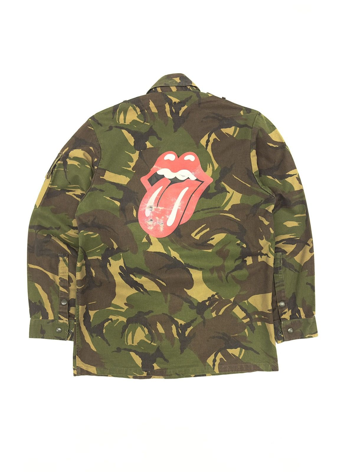 The Rolling Stones Dutch Military Camo Jacket Rolling Stones Big Logo Size US L / EU 52-54 / 3 - 2 Thumbnail