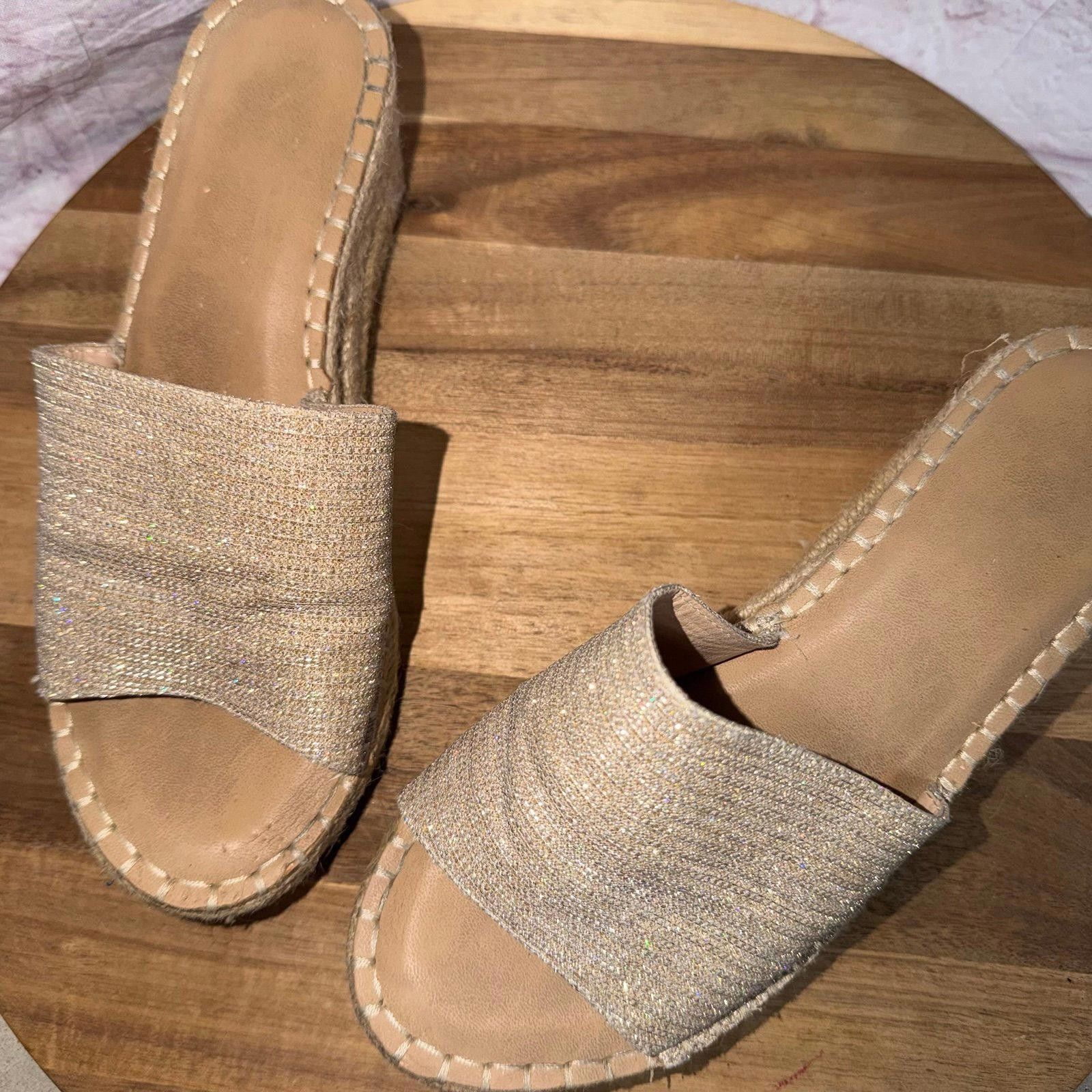 Other Catherine Malandrino Gold Espadrille Sandals Size 7 Size US 7 / IT 37 - 6 Thumbnail