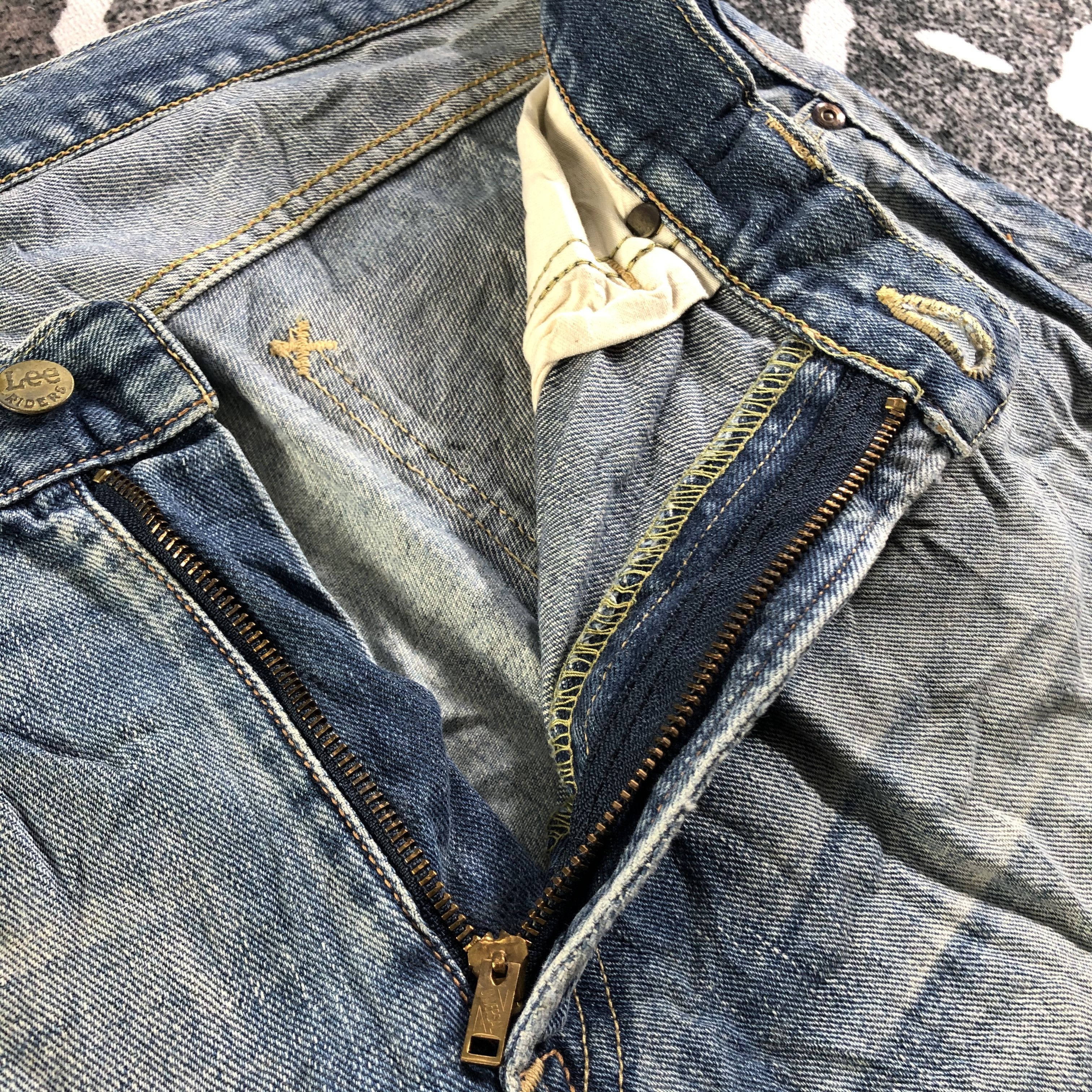 Lee Vintage Lee Rider Jeans Ripped Denim KJ3104 Size US 36 / EU 52 - 8 Thumbnail