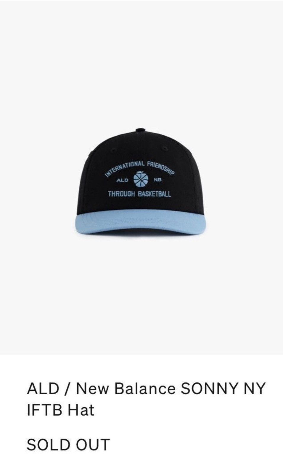 Aime Leon Dore × New Balance NEW ALD x New Balance Hat Size ONE SIZE - 2 Thumbnail