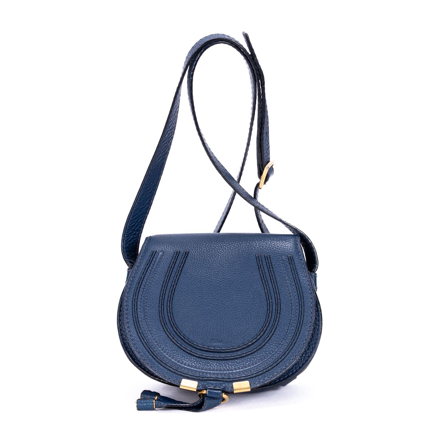 Chloe Small Marcie Saddle Small Size ONE SIZE - 1 Thumbnail