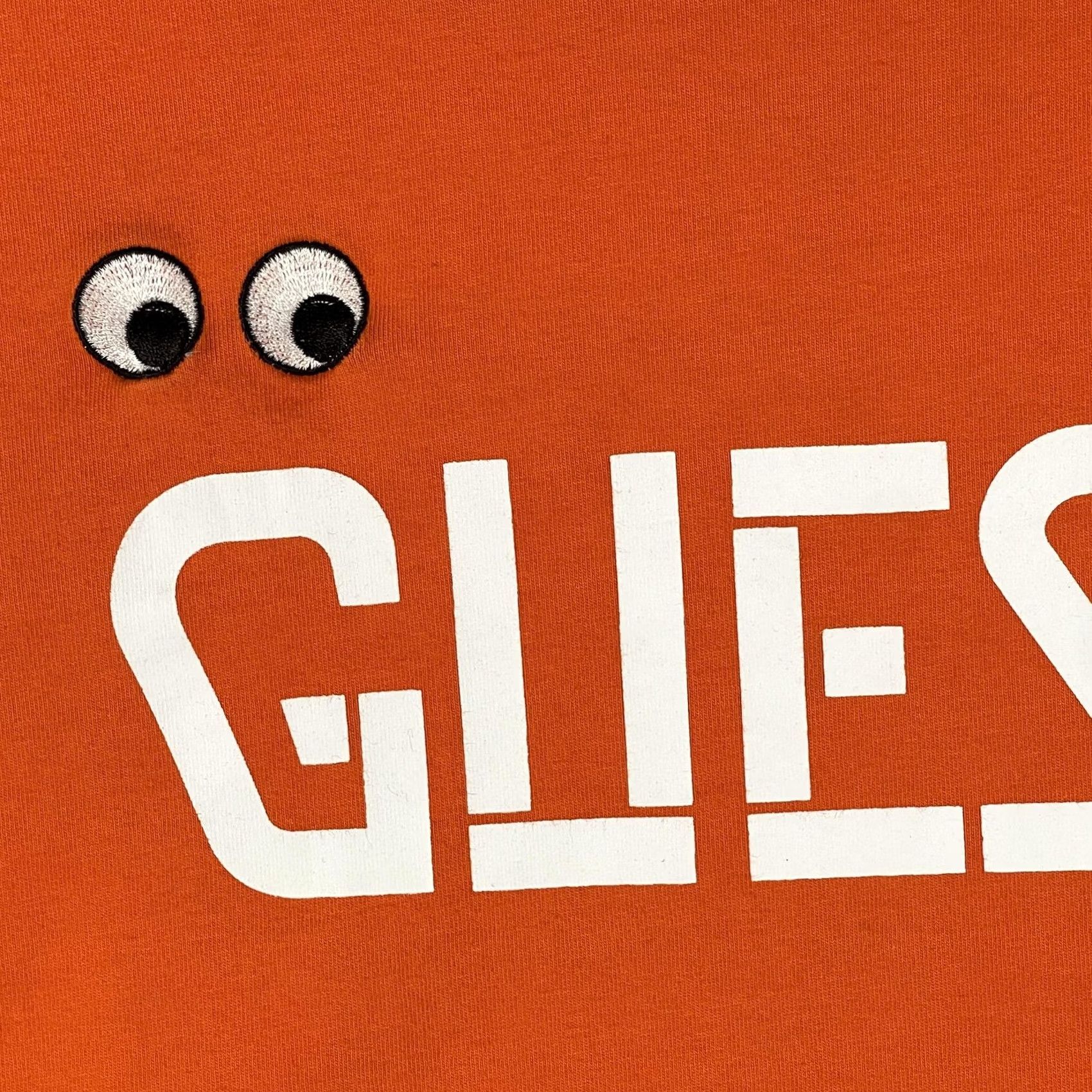 Guess Guess X J Balvin Shirt Mens Small Orange Logo Googly Eyes Graphic Tee Crewneck Size US S / EU 44-46 / 1 - 4 Thumbnail