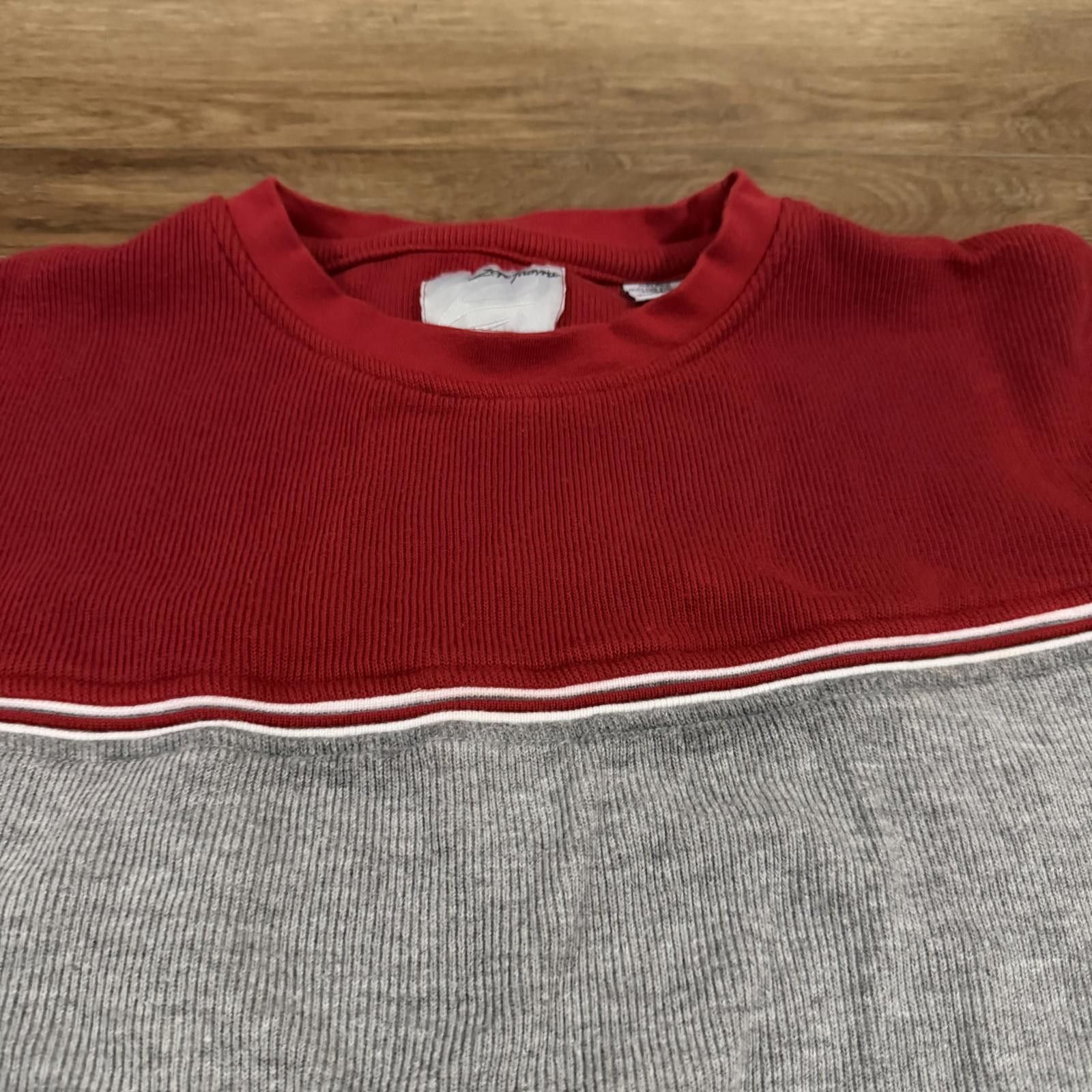 Other Vintage Point Zero Style Grey Red Pullover Sweater 90s Y2K Size US XL / EU 56 / 4 - 2 Thumbnail