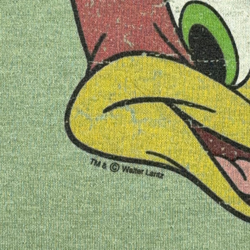 Vintage VINTAGE Woody Woodpecker Shirt Adult LARGE Green Cartoon Portrait Ringer USA Y2K Shirt Mens Green 90s Cartoon Size US L / EU 52-54 / 3 - 3 Thumbnail