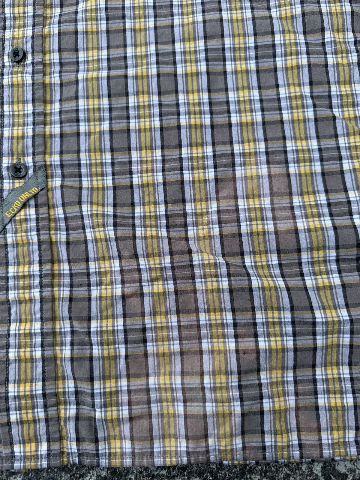 Ecko Unltd. × Vintage Vintage Y2K Ecko Unltd Plaid Button zip Skater Cybergoth Size US XL / EU 56 / 4 - 5 Thumbnail