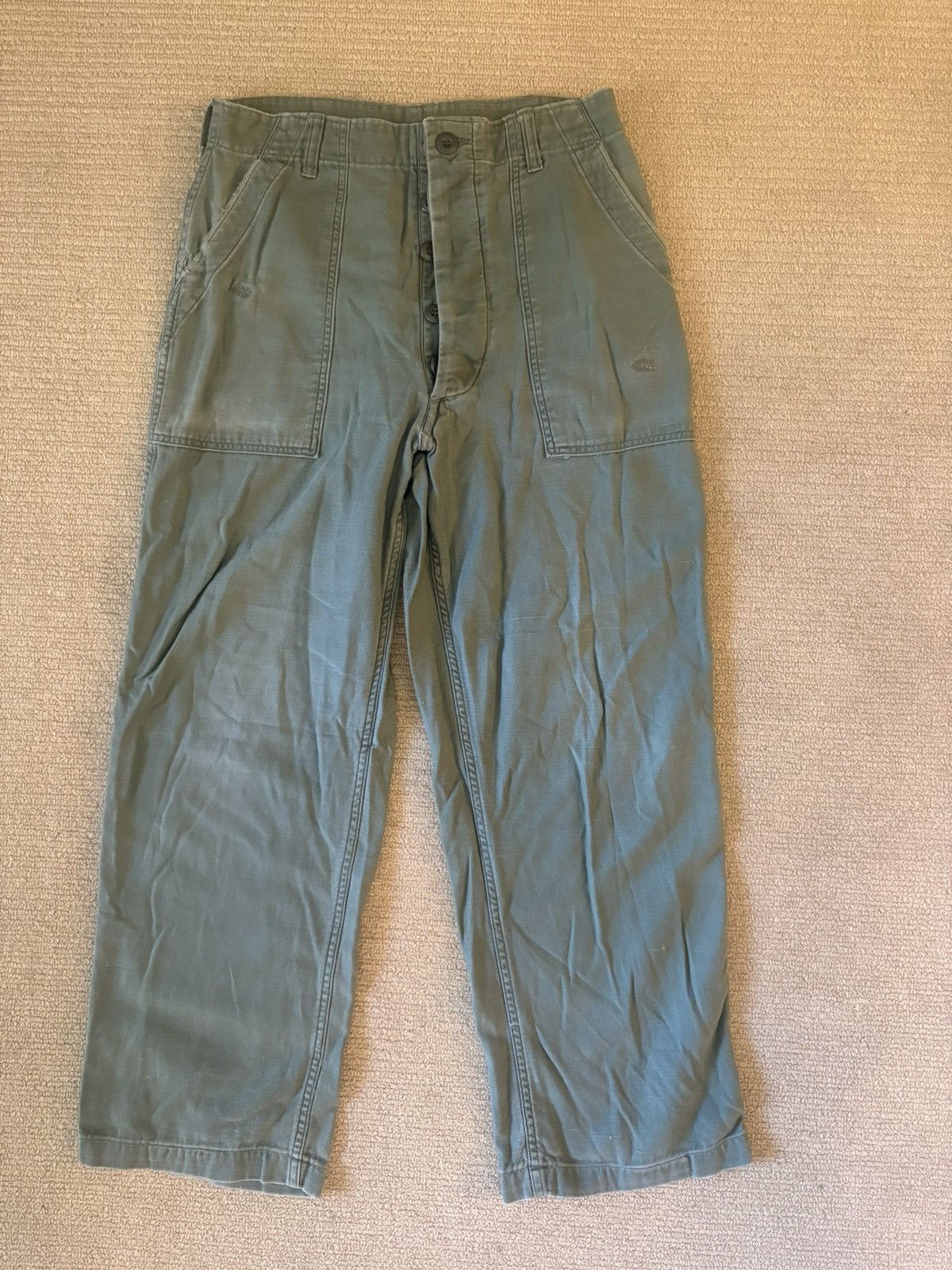 Vintage Vintage OG-107 Olive Army Pants USA 80s Military Size 32 Size US 32 / EU 48 - 1 Thumbnail