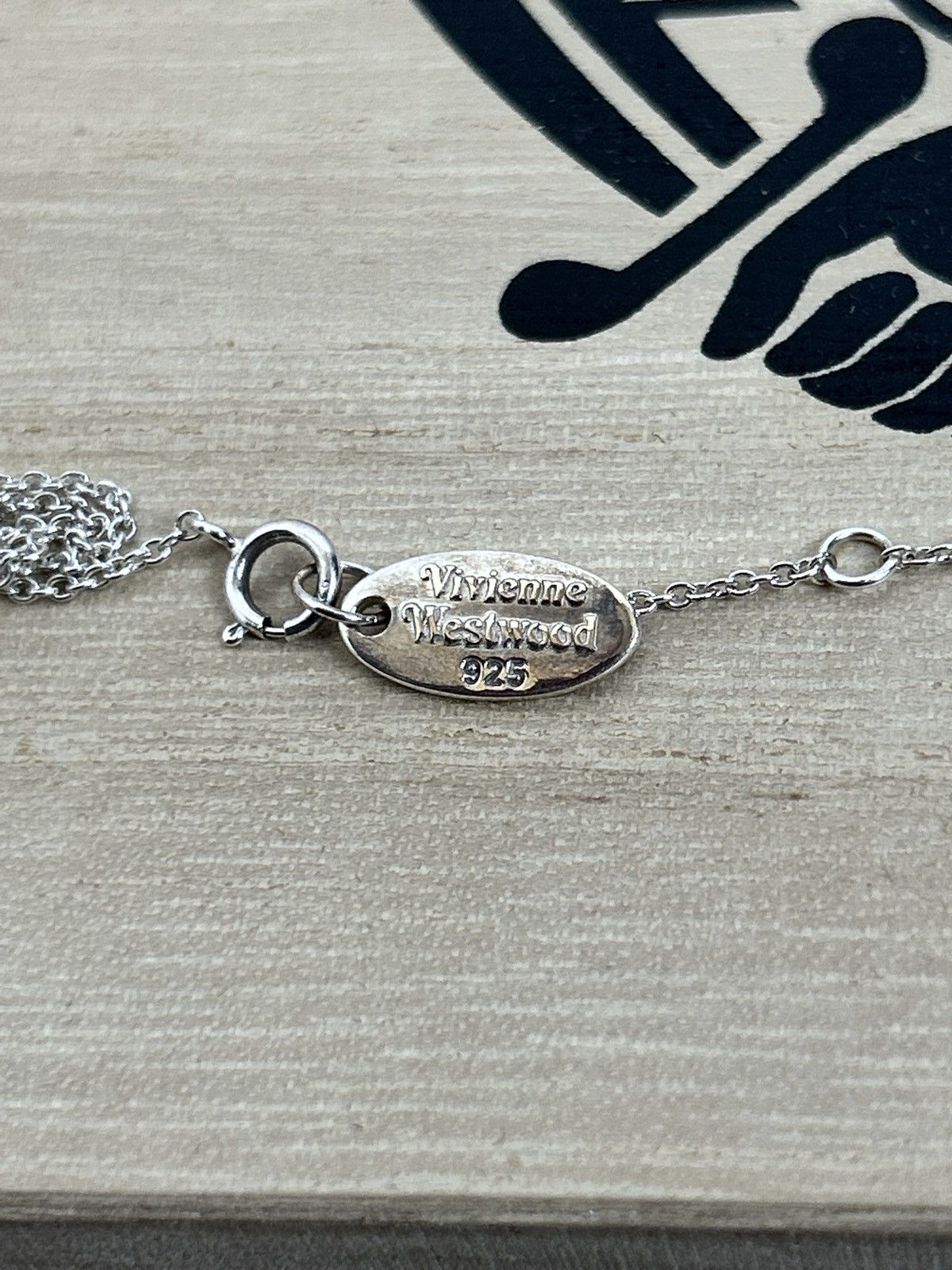Vivienne Westwood Vivienne Westwood 925 Silver Stone Orb Pendant Necklace Size ONE SIZE - 5 Thumbnail