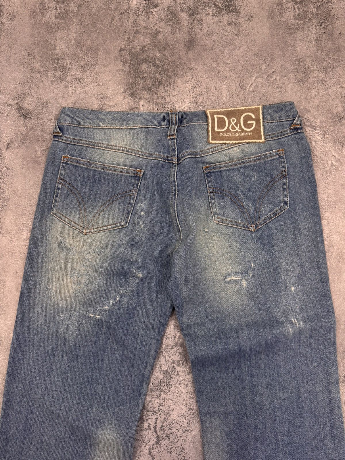 Dolce & Gabbana Dolce&Gabanna Women Rare 90s Flared Jeans Blue Size 29 Size 29" - 3 Thumbnail