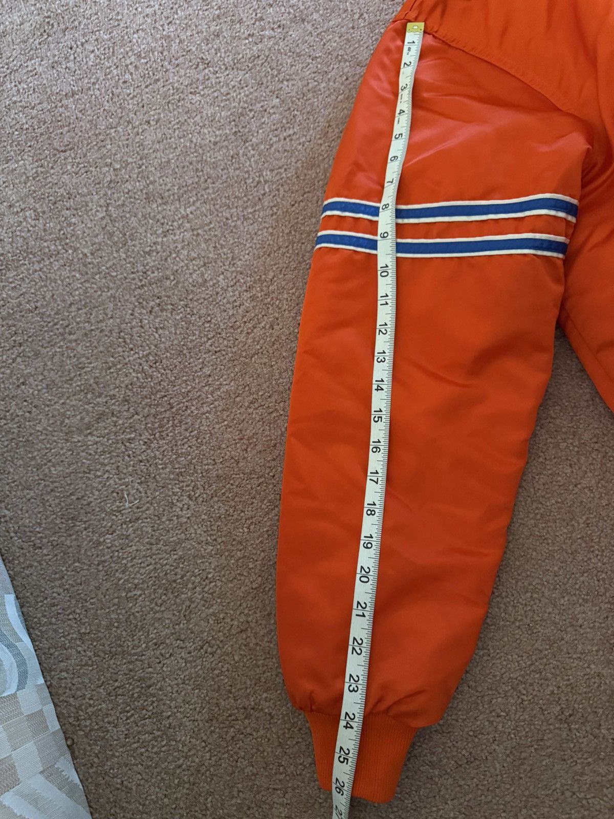 Starter Vintage Denver Broncos Orange Starter Satin Bomber Jacket XL Size US L / EU 52-54 / 3 - 16 Thumbnail