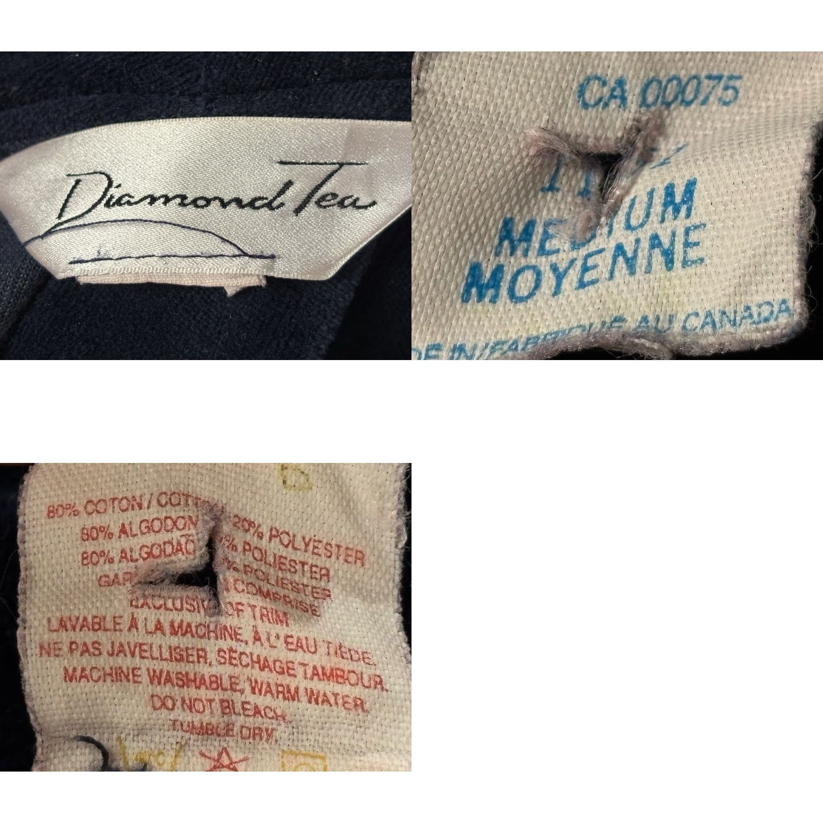 Vintage VINTAGE Diamond Tea Velour Robe 90s Lounge Medium Blue Heavy Corded Trim Womens Size ONE SIZE - 8 Thumbnail