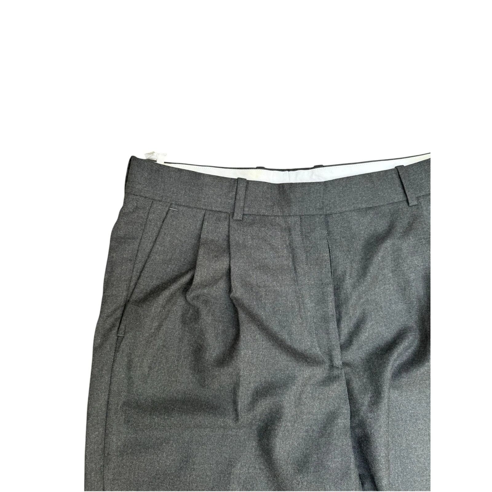 Celine Phoebe Philo Grey Wool Cashmere Wide Pants Size 28" / US 6 / IT 42 - 2 Thumbnail