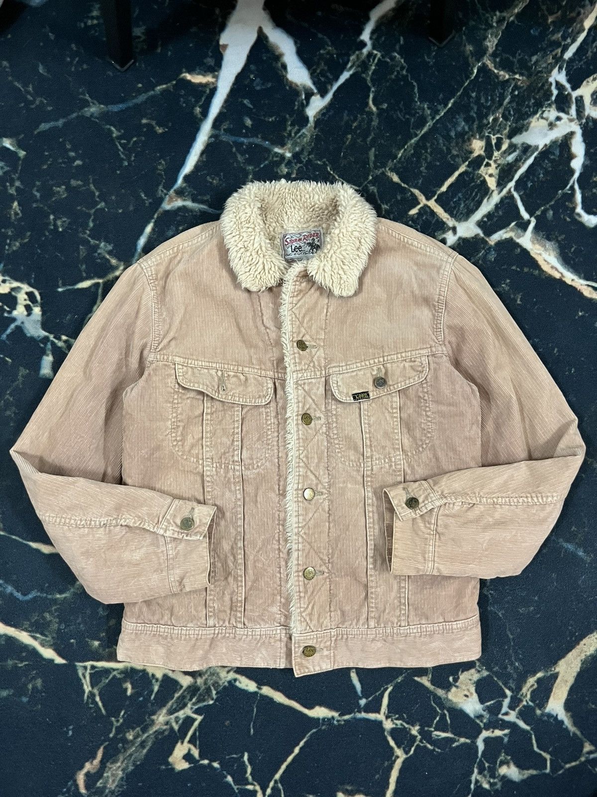 Lee LEE STORM RIDER SHERPA CORDUROY LIGHT BROWN JACKET Size US M / EU 48-50 / 2 - 8 Thumbnail