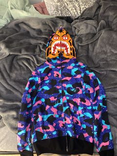 Bape purple best sale tiger hoodie