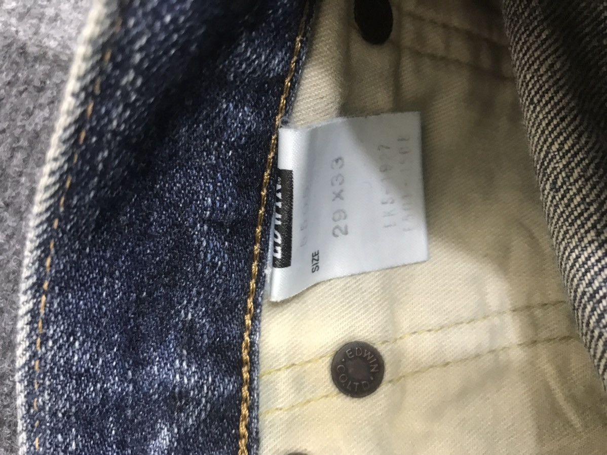 Edwin 💥THRASHED💥EDWIN 505zx Selvedge Distressed Jeans Size US 30 / EU 46 - 22 Thumbnail