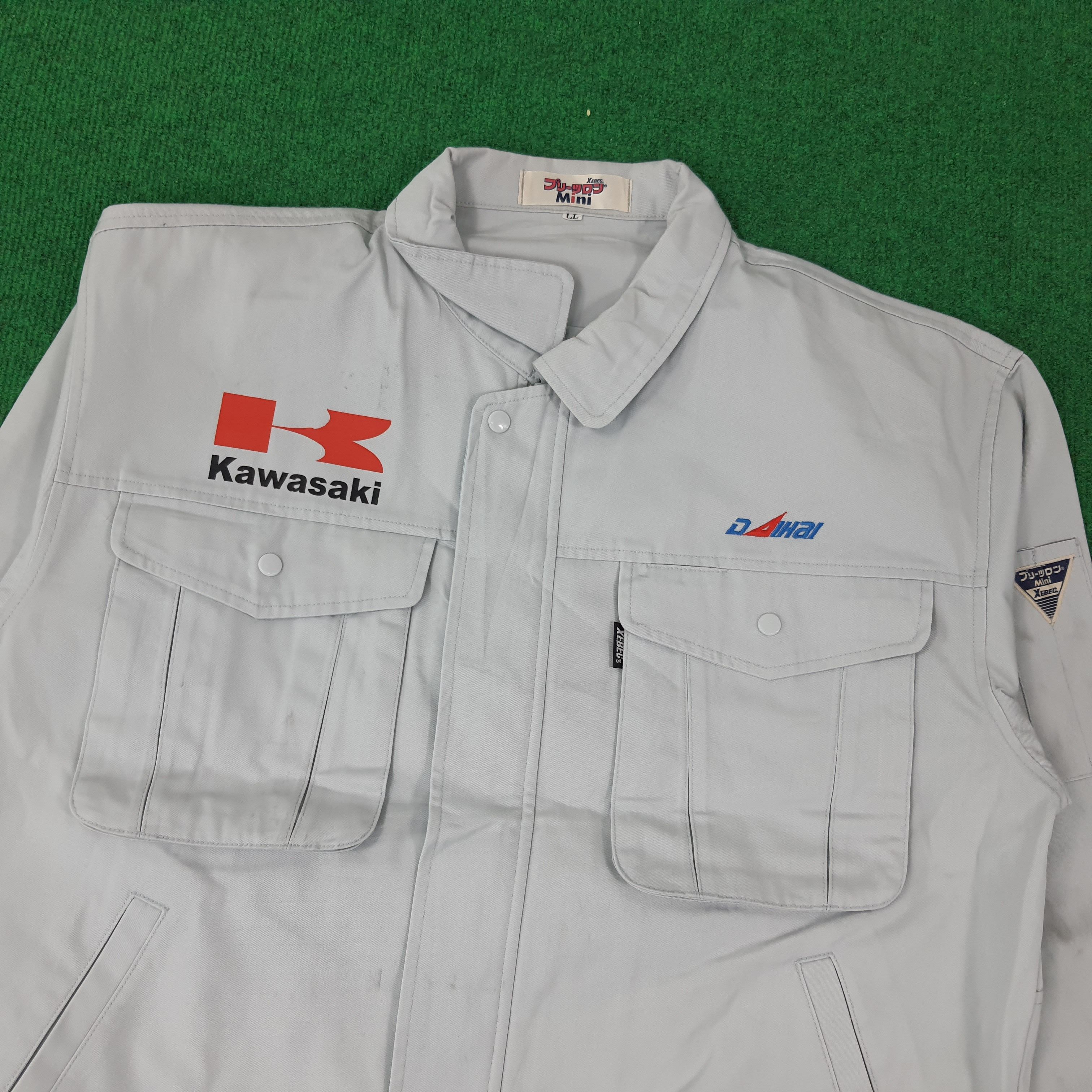 Japanese Brand × Vintage Vintage KAWASAKI Japan Motorsports Racing Jacket C233N14 Size US L / EU 52-54 / 3 - 4 Thumbnail