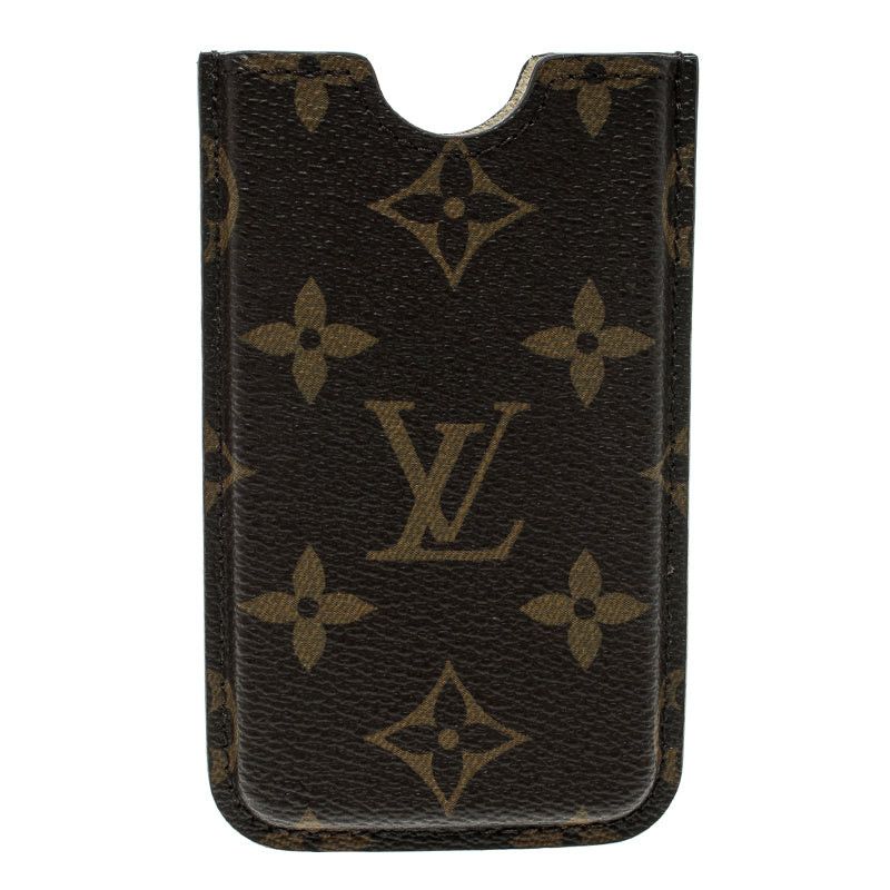 image of Louis Vuitton Monogram Canvas Iphone 4 Hardcase Cover in Black, Women's