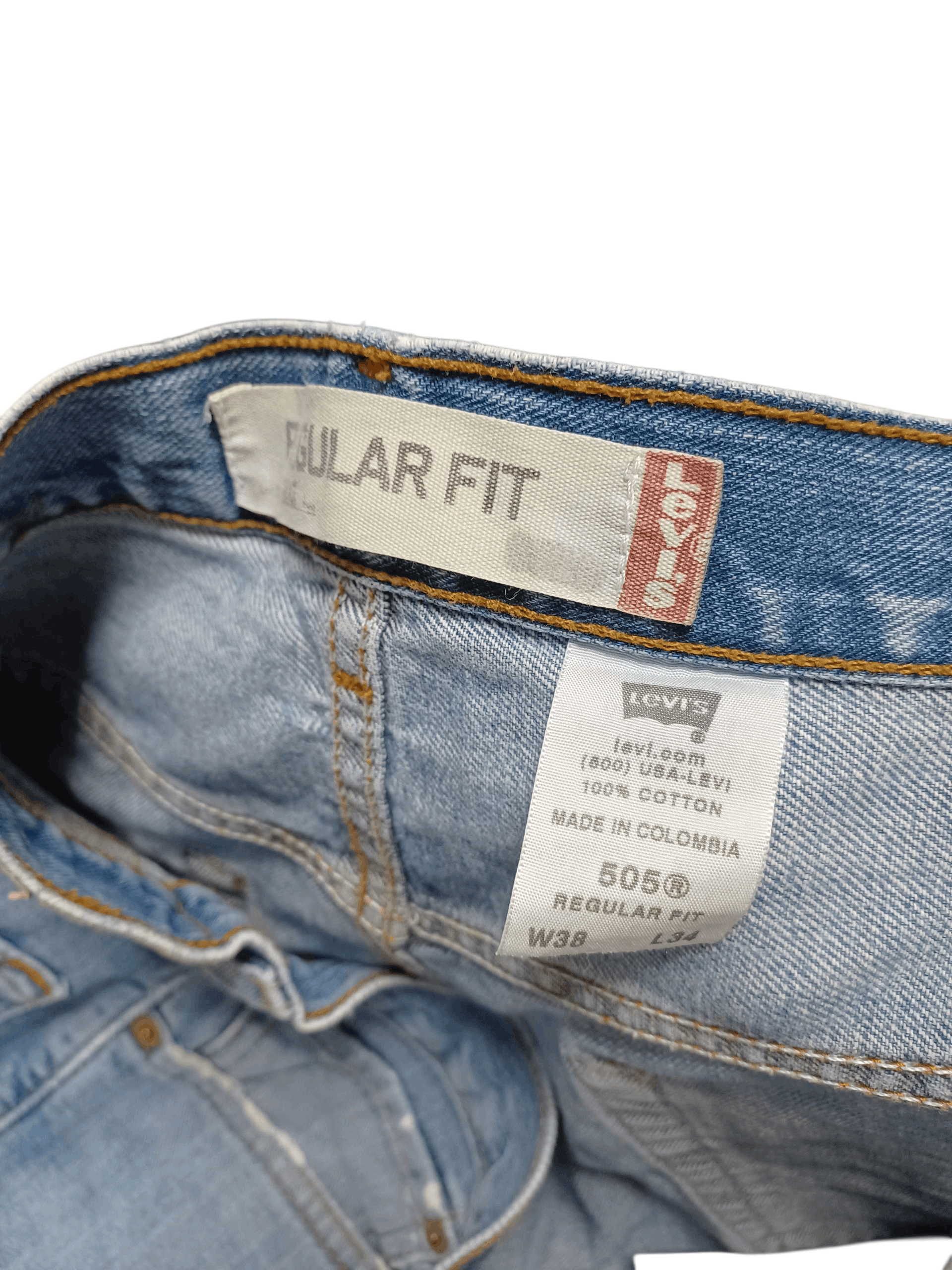 Levi's Vintage Clothing LEVIS 505 VINTAGE REGULAR FIR DIRTY JEANS DENIM Size US 38 / EU 54 - 7 Thumbnail