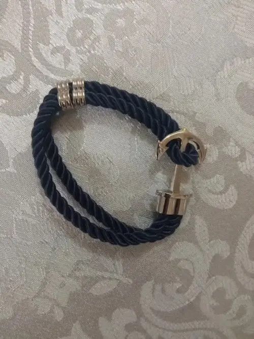 Jewelry Men Anchor Bracelet Size ONE SIZE - 3 Thumbnail