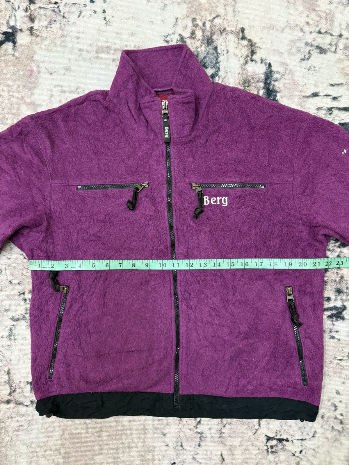 Japanese Brand × Mizuno × Vintage Vintage Berg by Mizuno Cropped Fleece Sweater Jacket Size US M / EU 48-50 / 2 - 11 Thumbnail