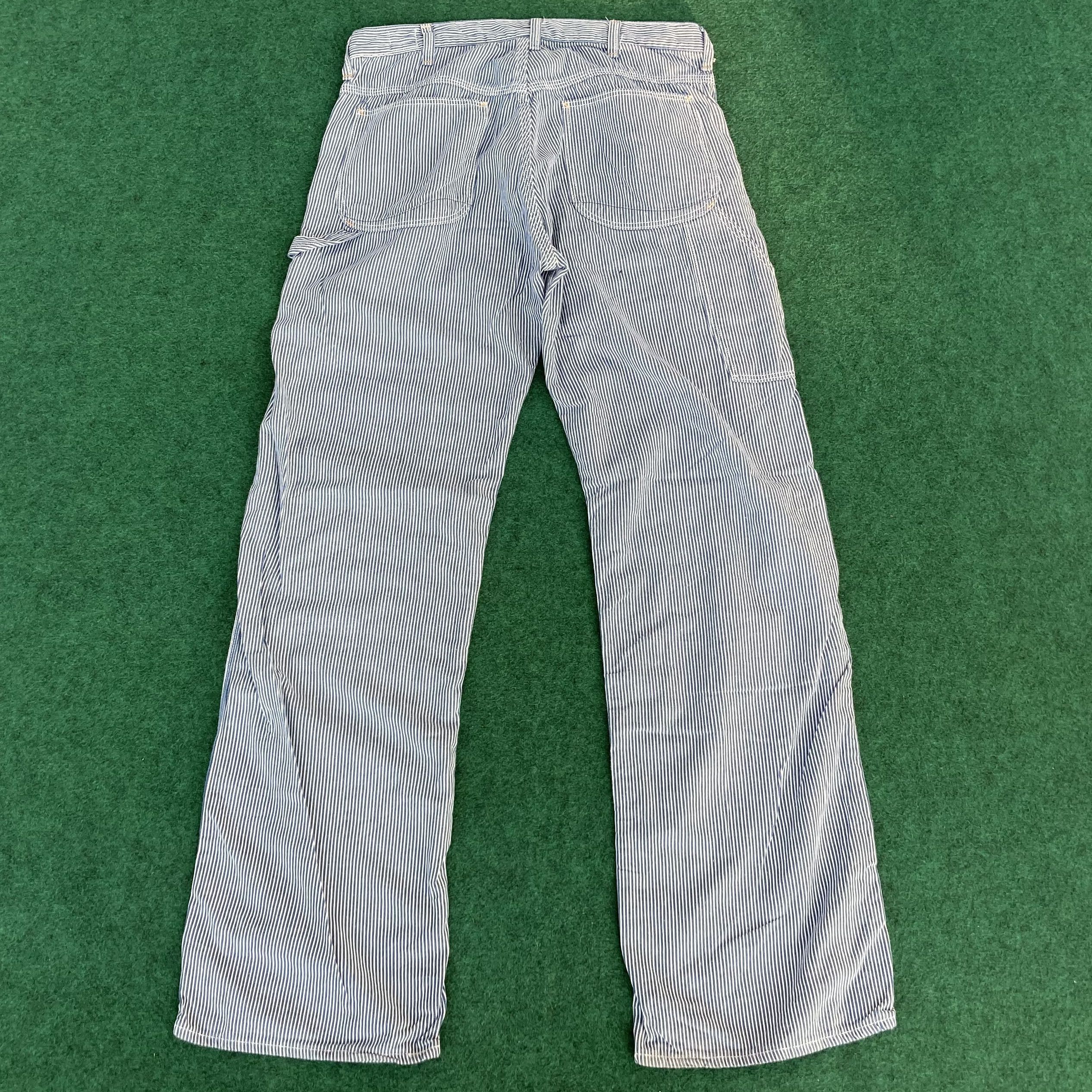 Japanese Brand × Orslow Vtg Orslow Workwear Striped Trouser Hickory Jeans Size US 30 / EU 46 - 11 Thumbnail