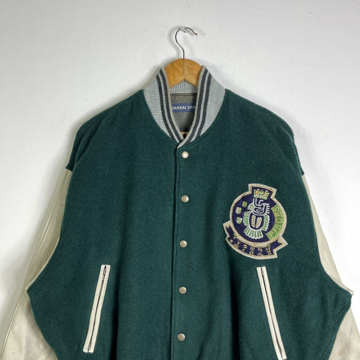 Kansai Yamamoto Vintage KANSAI SPORTS Pisces Zodiac Varsity Jacket Size US L / EU 52-54 / 3 - 4 Thumbnail