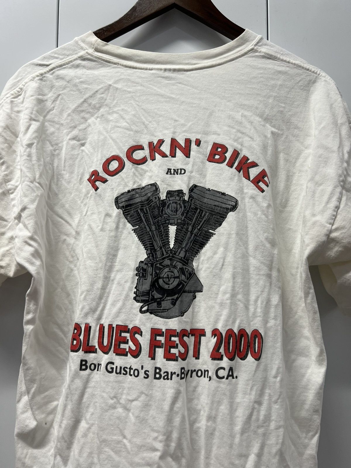 Vintage Y2K 2000's VTG Vintage Rockin' Bike Blues Fest Retro T Shirt Size US L / EU 52-54 / 3 - 3 Thumbnail