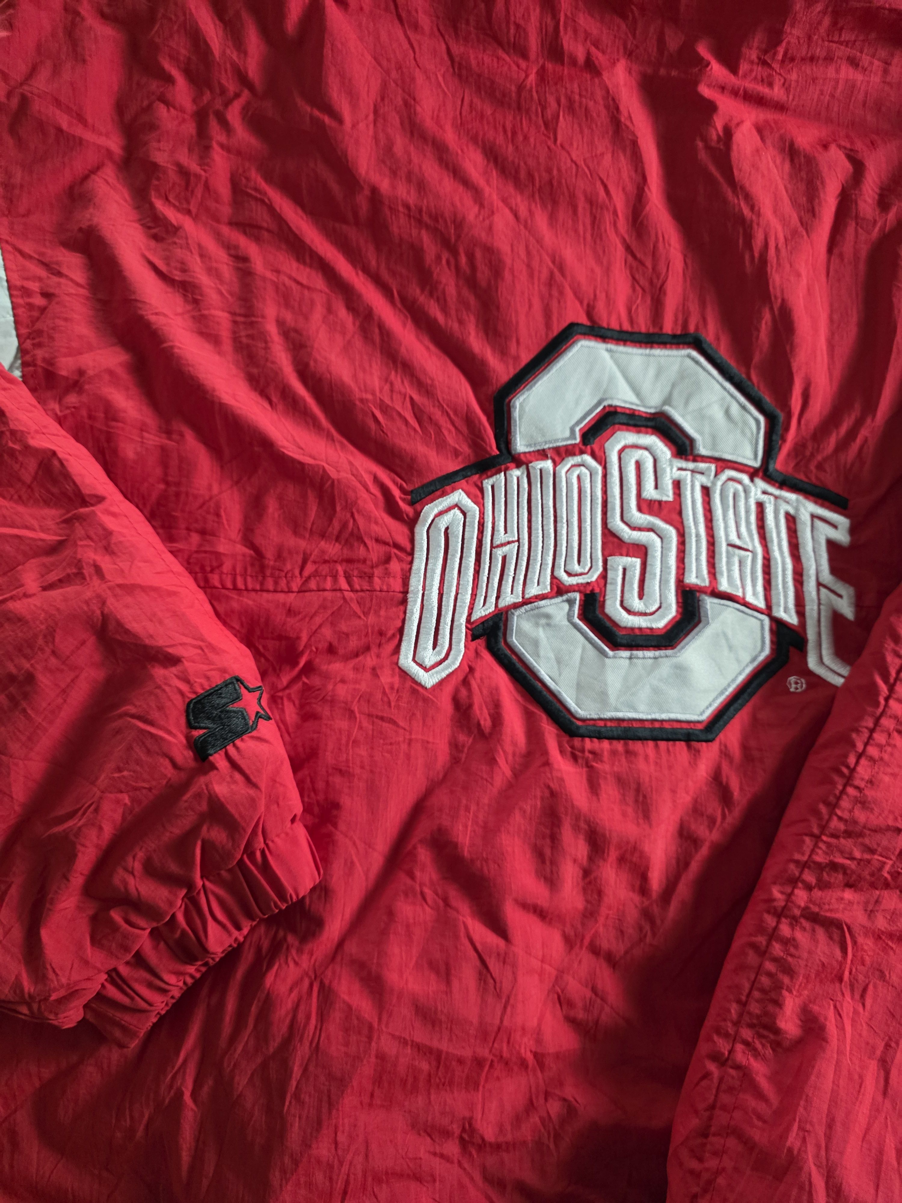 Starter Ohio State Buckeyes Starter Anorak Jacket Vintage Size US XL / EU 56 / 4 - 5 Thumbnail