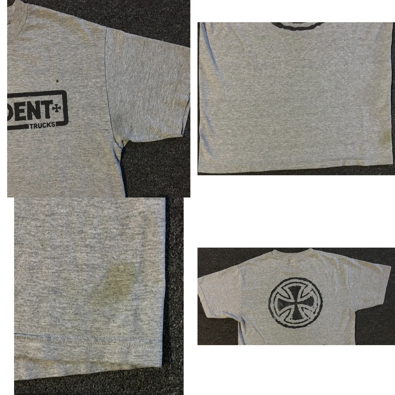 Thrasher VINTAGE Thrasher Shirt Skater S Gray Distressed 90s Y2K Punk Grunge Skate Independent Trucks Cross Shirt Mens Size US S / EU 44-46 / 1 - 8 Thumbnail