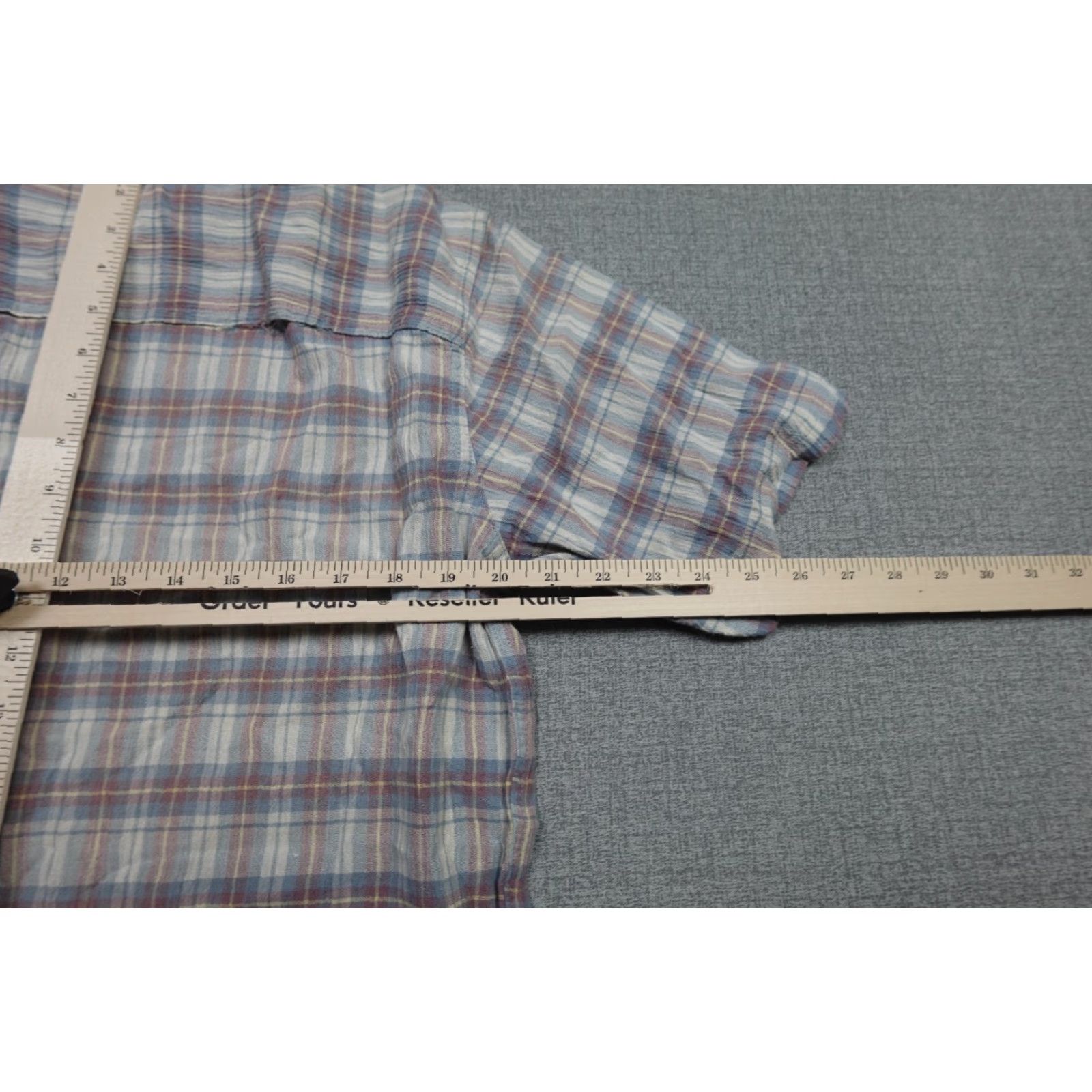 Patagonia Patagonia Shirt Mens Large Blue Check Organic Cotton Camp Hiking Fishing Light Shirt Size US L / EU 52-54 / 3 - 6 Thumbnail