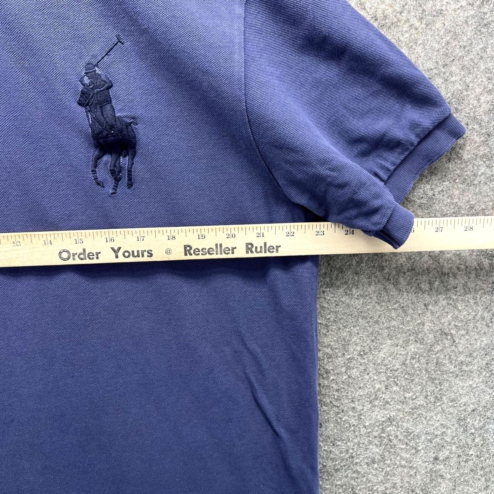 Polo Ralph Lauren Polo Ralph Lauren Polo Shirt Mens L Blue Embroidery Big Pony 3 90s Vintage Polo Shirt Mens L Blue Embroidered Logo Size US L / EU 52-54 / 3 - 4 Thumbnail