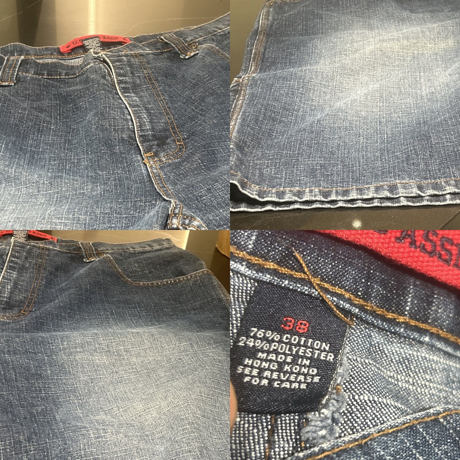 Vintage US Polo Assn. 1890 Jeans Mens 38" Dark Blue Carpenter Relaxed Straight 30in Inseam Hip Hop N/A Size US M / EU 48-50 / 2 - 8 Thumbnail