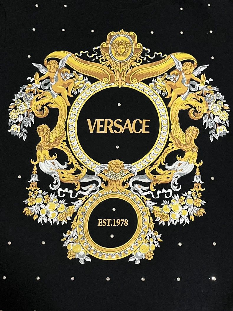 Versace Versace Printed short sleeves Size US L / EU 52-54 / 3 - 4 Thumbnail