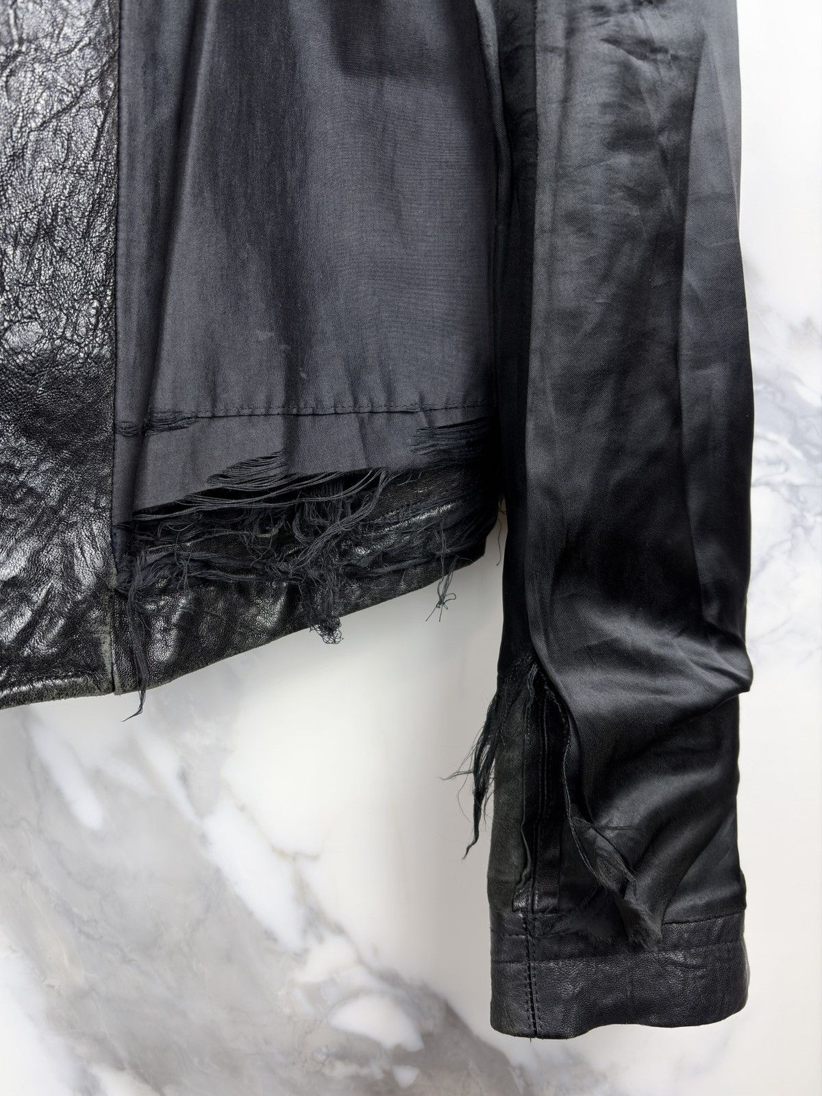 Rick Owens FW09 Rick Owens Crust Hammered Lamb Stooges Leather Jacket Size US S / EU 44-46 / 1 - 14 Thumbnail