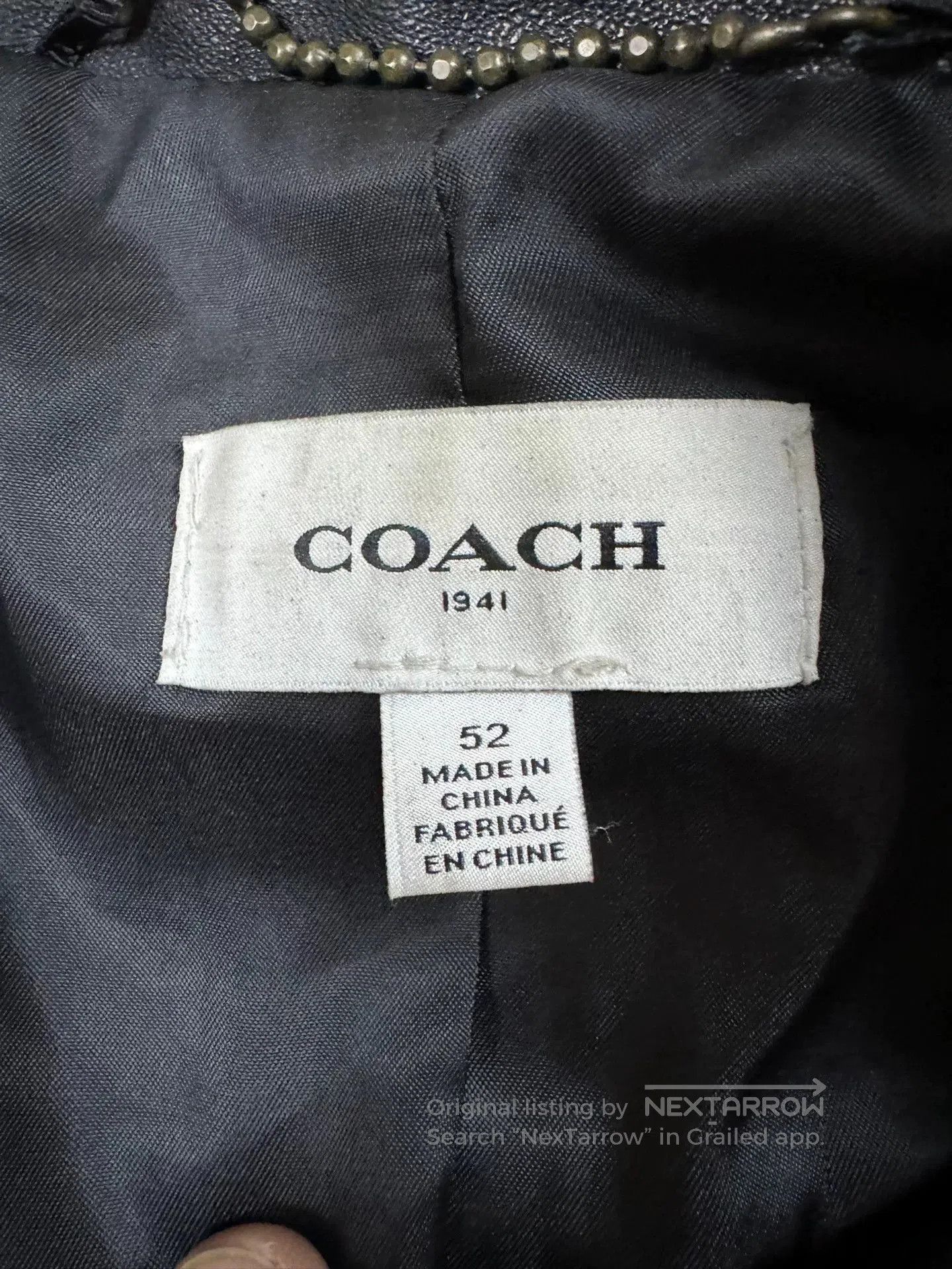 Coach Coach Leather Motorcycle Jacket for Men. Size US L / EU 52-54 / 3 - 4 Thumbnail