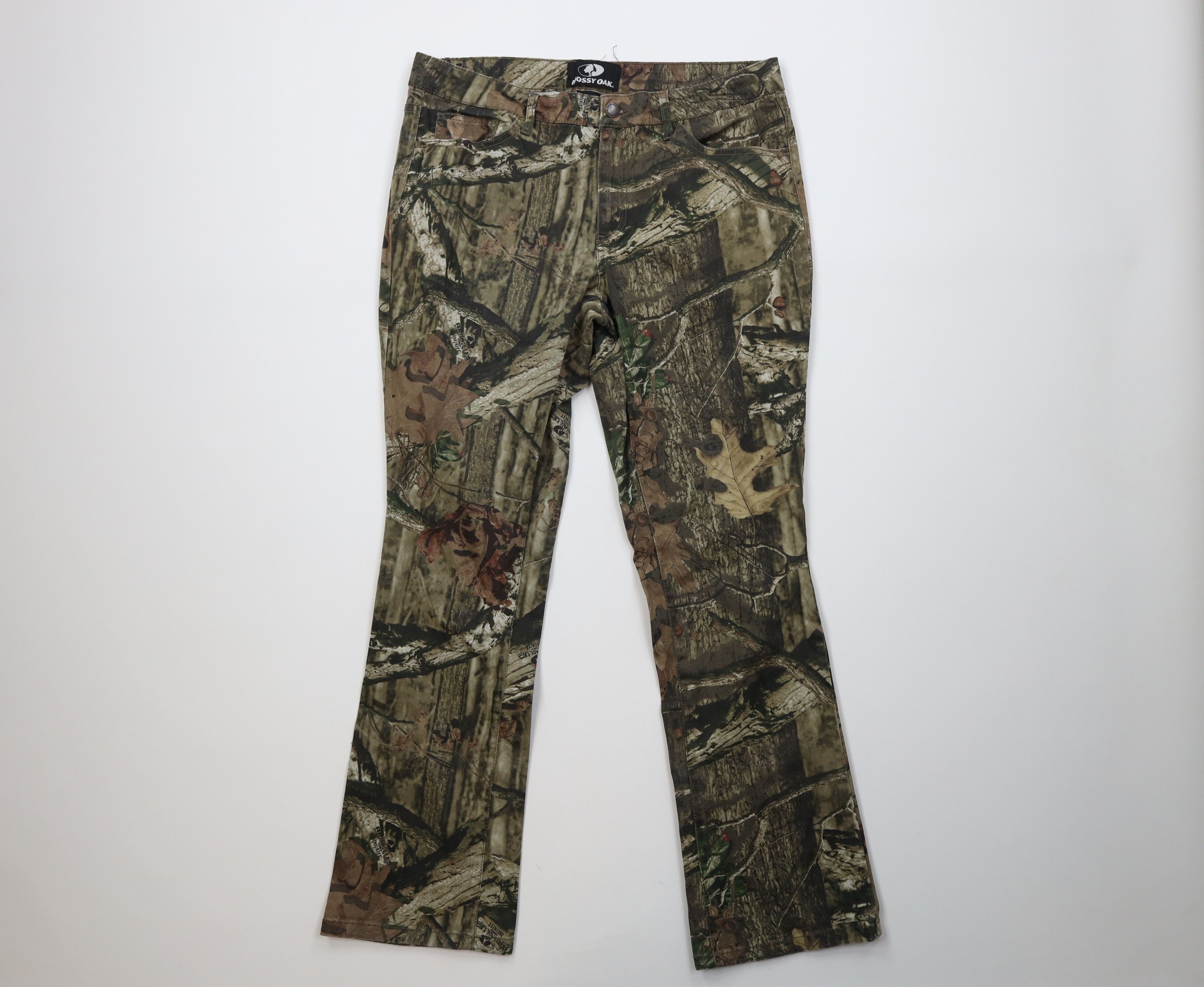 Vintage Vintage Y2K Streetwear Camouflage Flared Wide Leg Pants Size 34" / US 12 / IT 48 - 1 Thumbnail