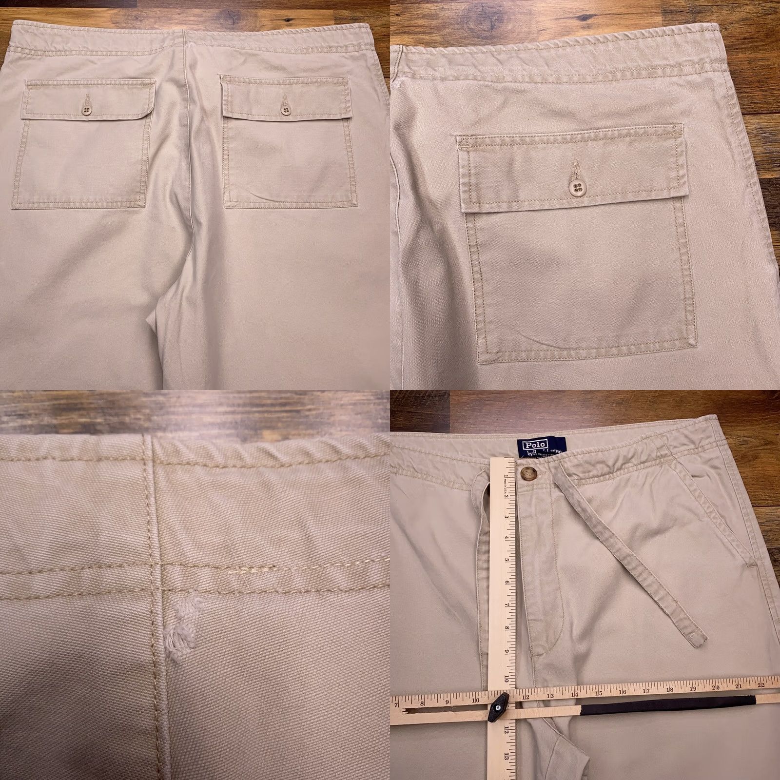 Polo Ralph Lauren Vintage POLO Ralph Lauren Pants Adult Medium Beige Mens Drawstring Size US M / EU 48-50 / 2 - 8 Thumbnail
