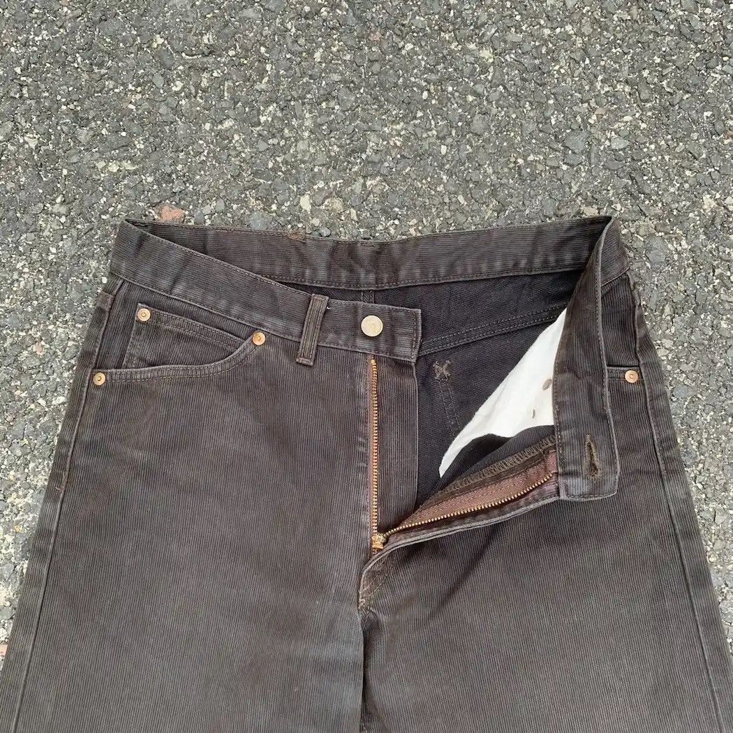 Japanese Brand Vintage Lee Japan Black Faded Trousers Hickory Pants Size US 29 - 4 Thumbnail